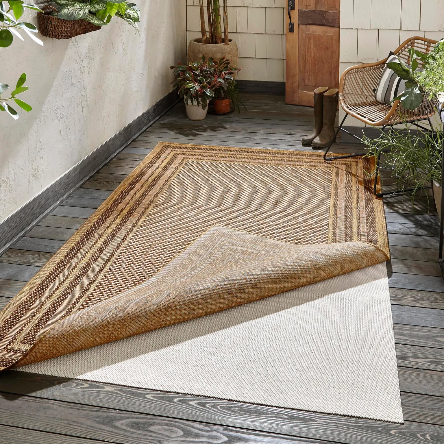 2' x 3' Eco Rectangle Area Rug Pad Floor Protection Pad for Under Rugs & Carpet Non-Slip Durable Rubber Underlayment