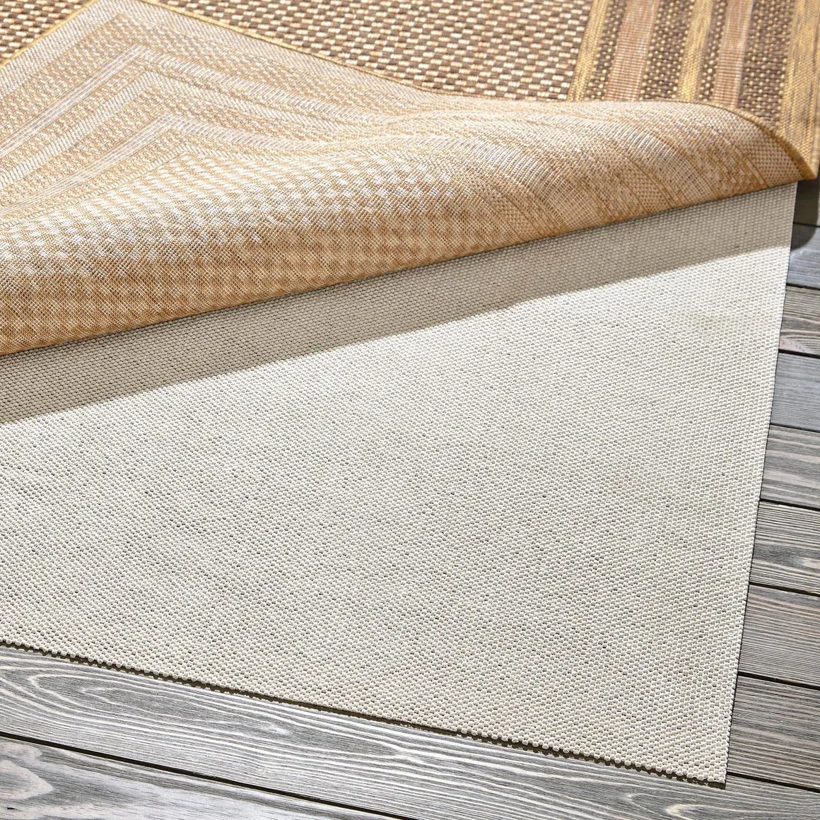 4' x 4' Eco Square Area Rug Pad Floor Protection Pad for Under Rugs & Carpet Non-Slip Durable Rubber Underlayment - SQUARE SHAPE